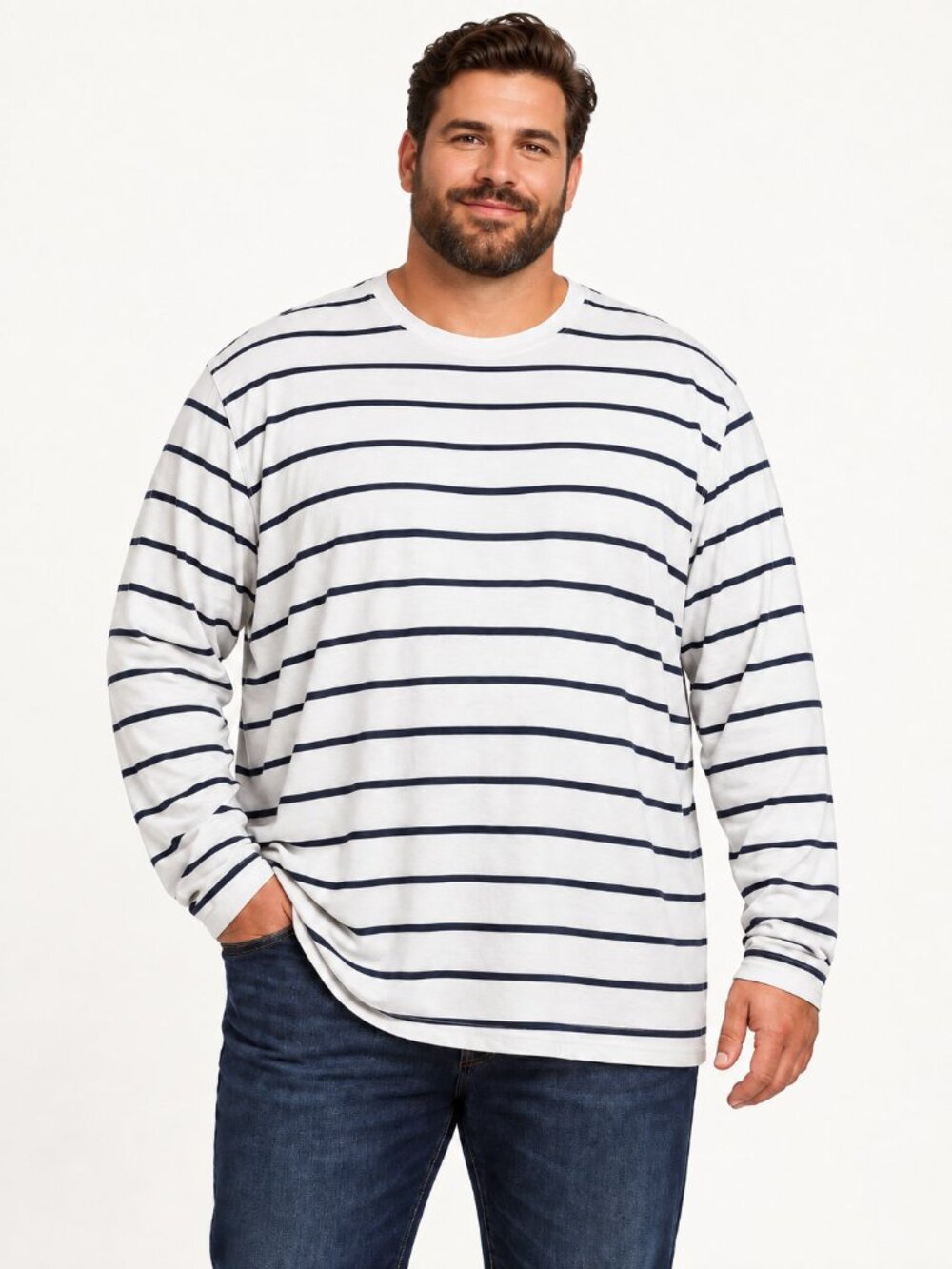2/$30 NWT The Foundry Mens 3XLT Henley Tee Long Sleeve Gray Heather T-shirt
